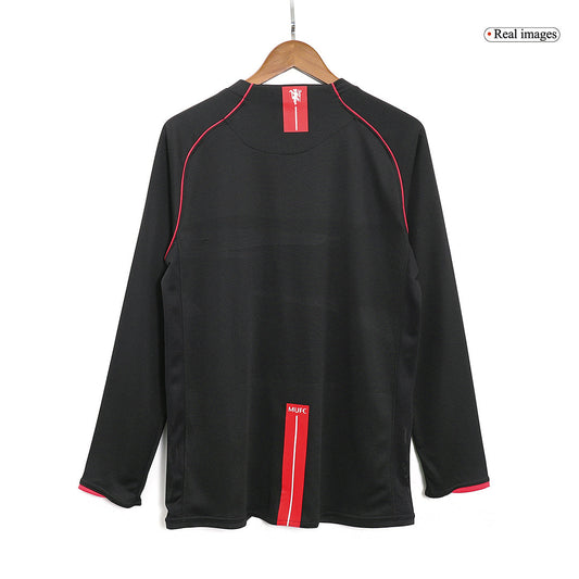 Manchester United 2007/08 Borte Retro drakt Langermet
