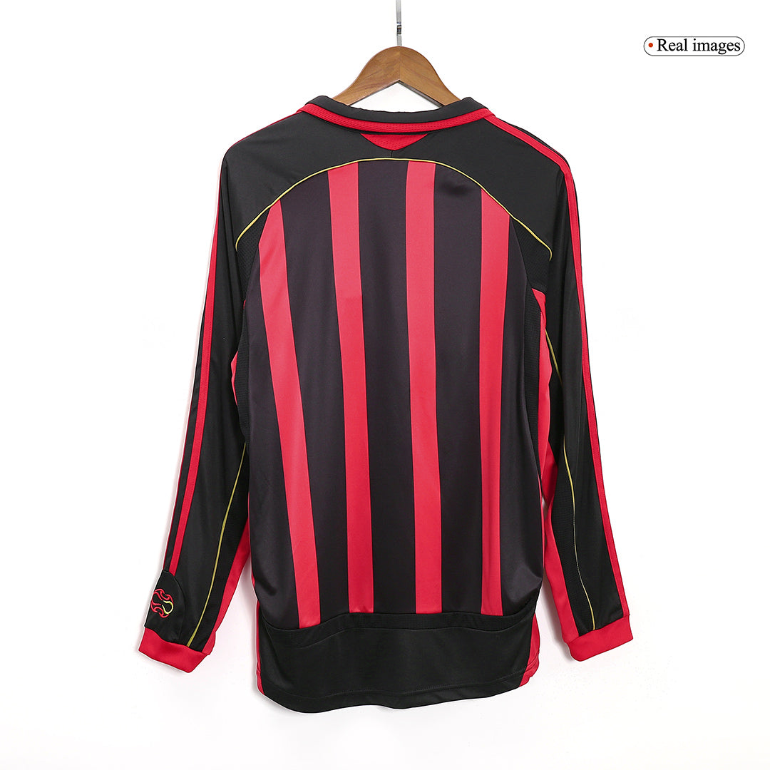 AC Milan 2006/07 Hjemme Retro drakt Langermet