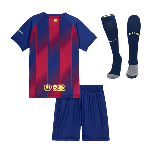 Barcelona Hjemme Barn Draktsett 2025/26 – Trøye + Shorts + Strømper