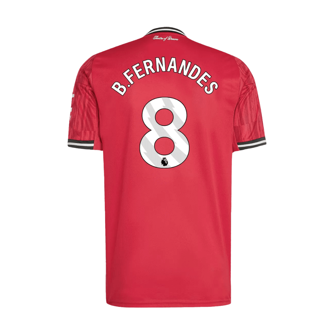 B.FERNANDES #8 Manchester United Hjemme Herrer Fan-drakt 2025/26