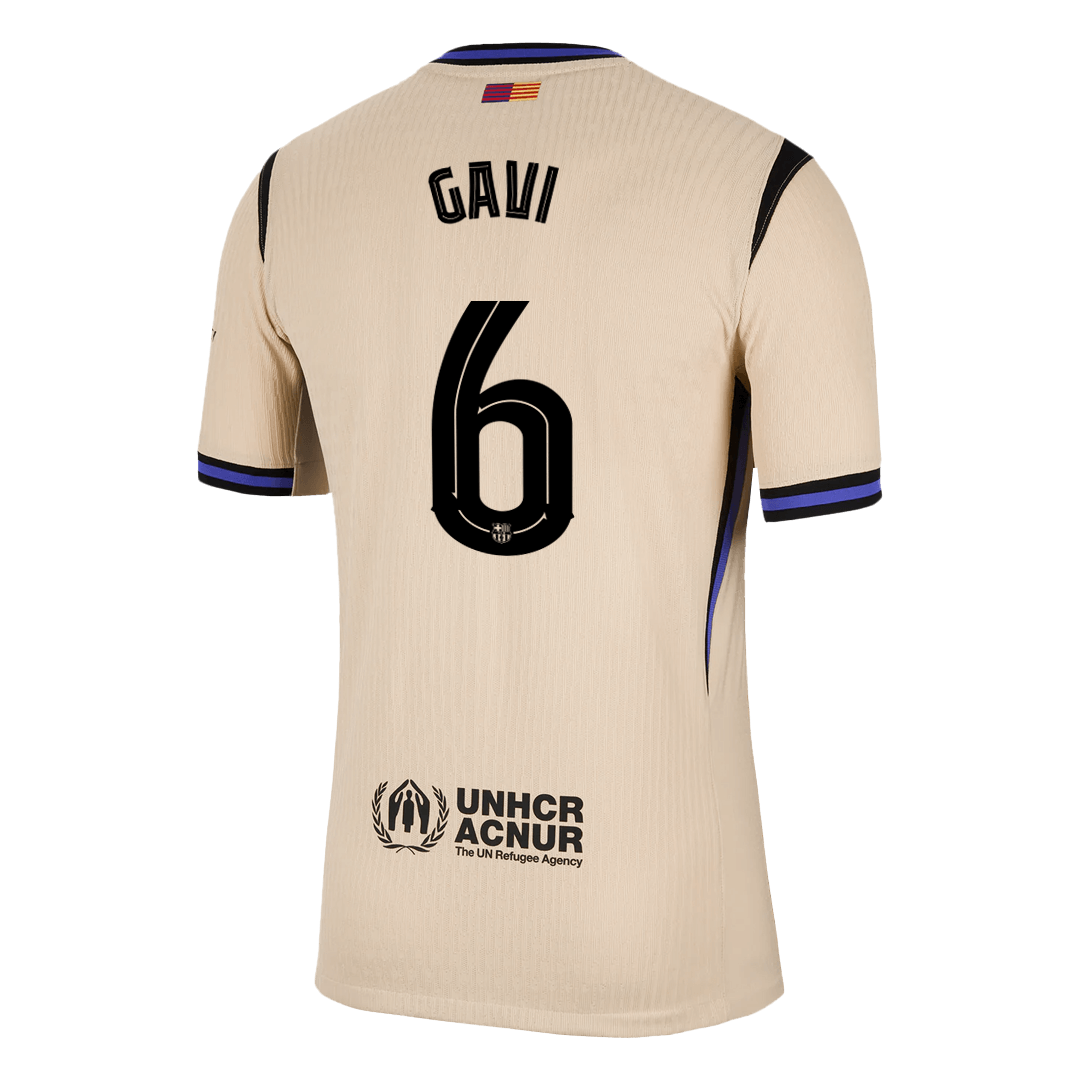 GAVI #6 Barcelona Borte UCL Herrer Matchdrakt 2025/26