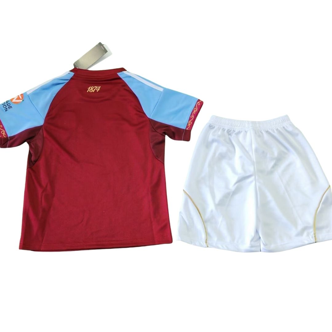 Aston Villa Hjemme Barn Drakt + Shorts 2025/26