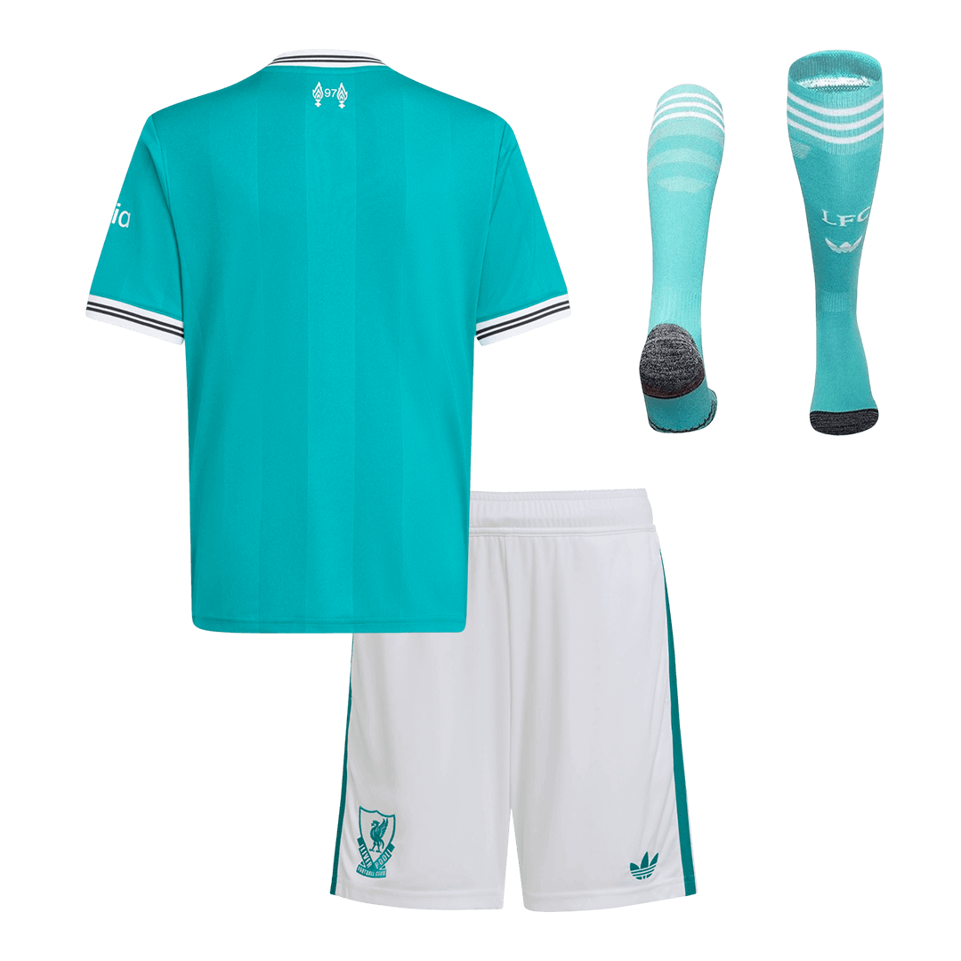 Liverpool Tredje Barn Draktsett 2025/26 – Trøye + Shorts + Strømper