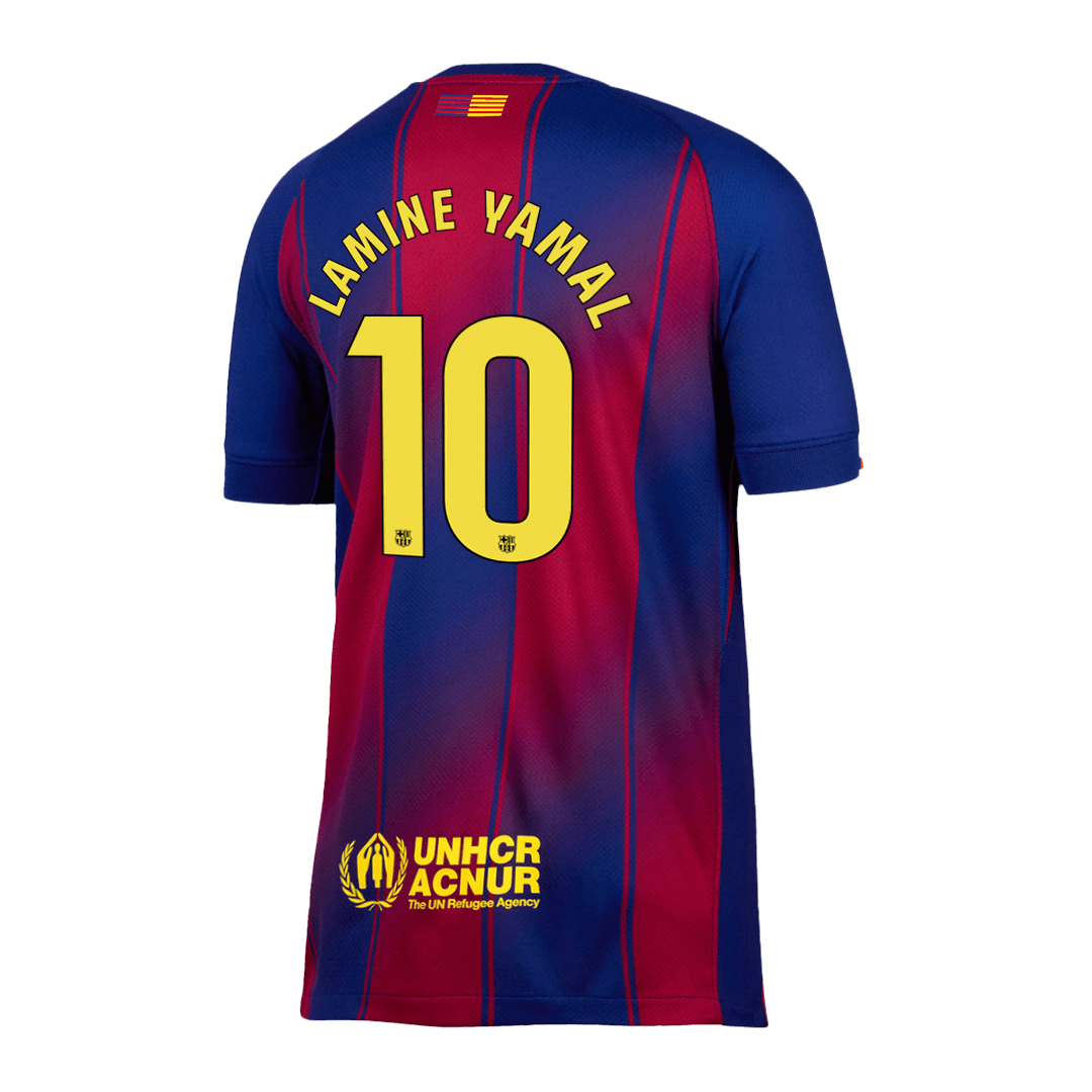 LAMINE YAMAL #10 Barcelona Hjemme Herrer Fan-drakt 2025/26