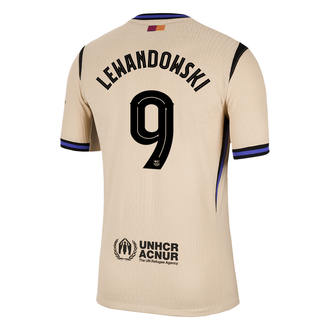 LEWANDOWSKI #9 Barcelona Borte UCL Herrer Matchdrakt 2025/26