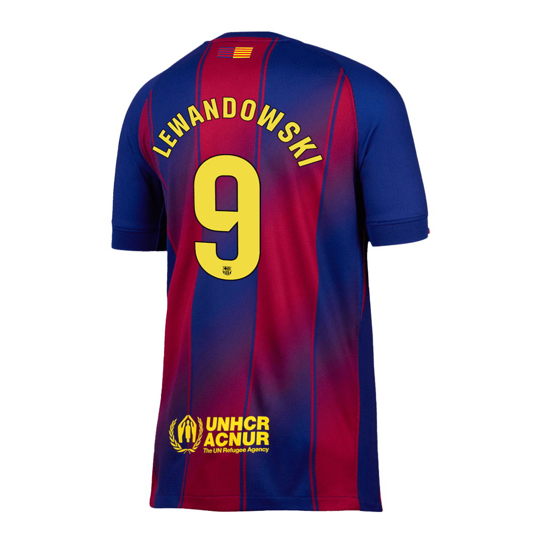 LEWANDOWSKI #9 Barcelona Hjemme Herrer Fan-drakt 2025/26