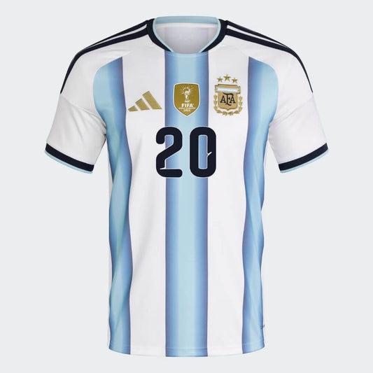 Argentina Hjemme Herrer Fan-drakt MAC ALLISTER #20 – VM 2026
