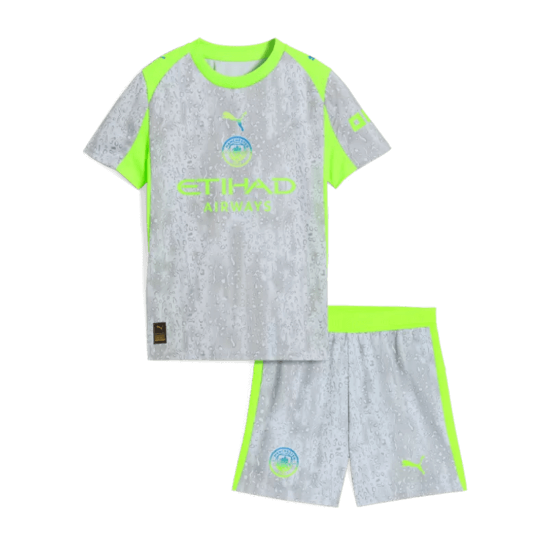 Manchester City Tredje Barn Drakt + Shorts 2025/26