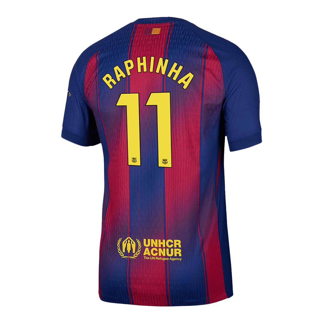 RAPHINHA #11 Barcelona Hjemme Herrer Matchdrakt 2025/26