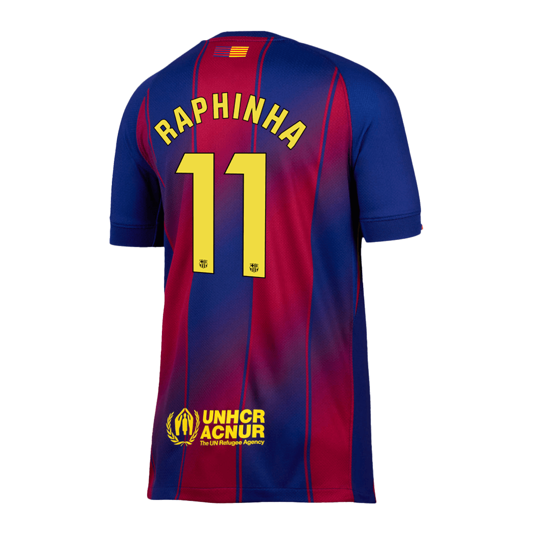 RAPHINHA #11 Barcelona Hjemme Herrer Fan-drakt 2025/26