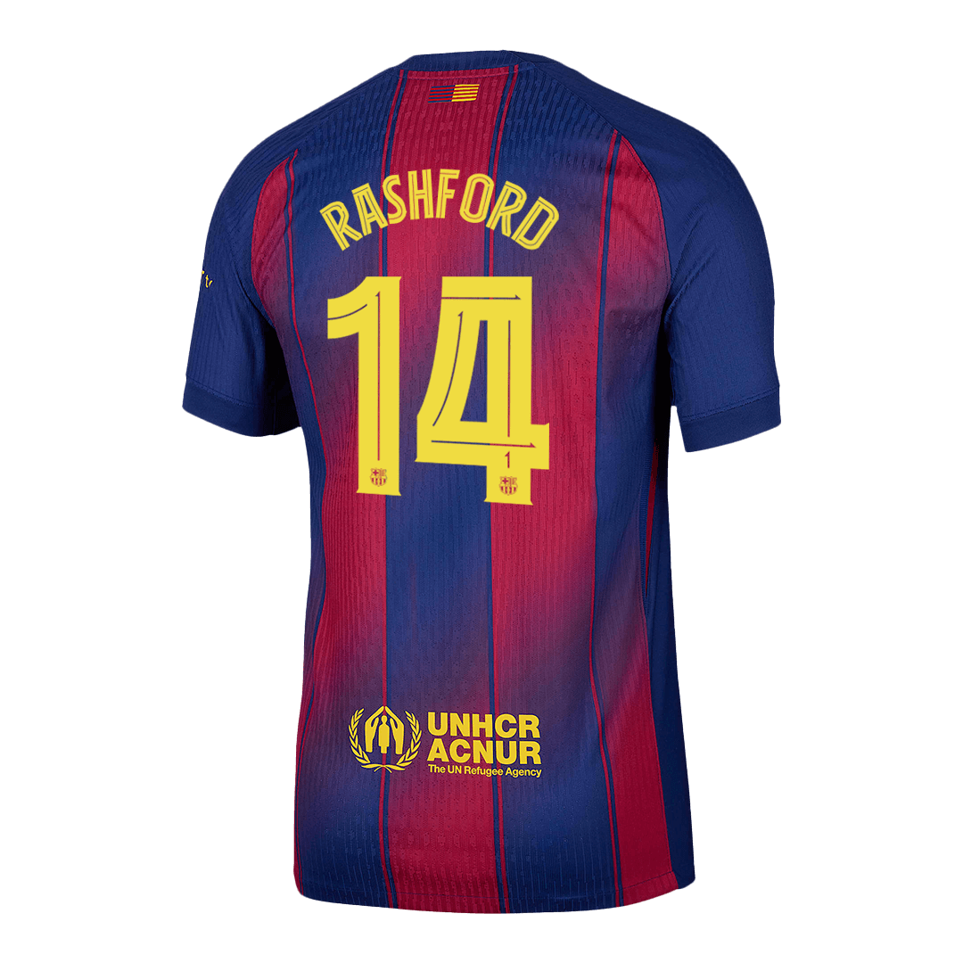 RASHFORD #14 Barcelona Hjemme UCL Herrer Matchdrakt 2025/26