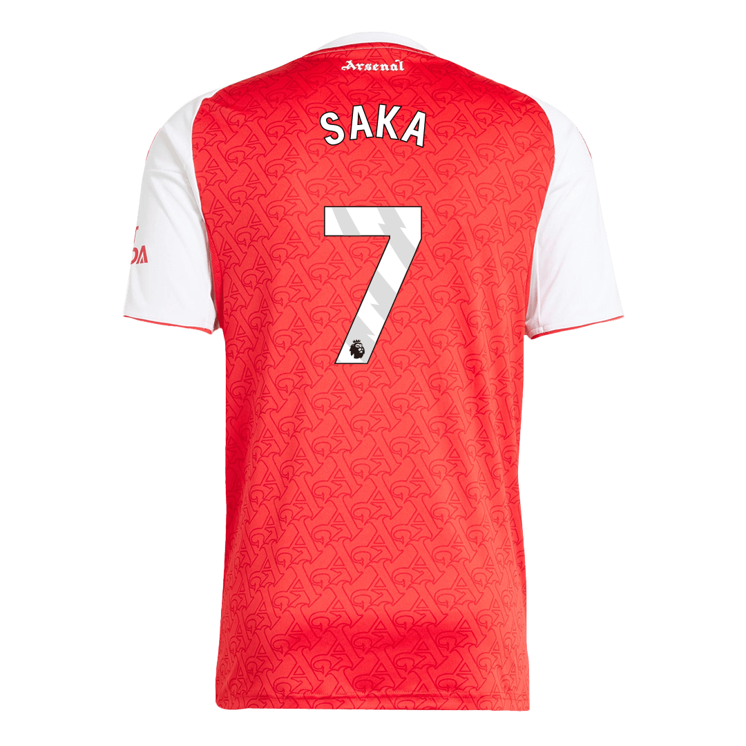 SAKA #7 Arsenal Hjemme Rød Herrer Fan-drakt 2025/26