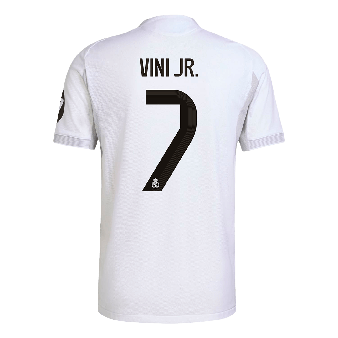 VINI JR. #7 Real Madrid Hjemme Hvit Herrer Matchdrakt 2025/26