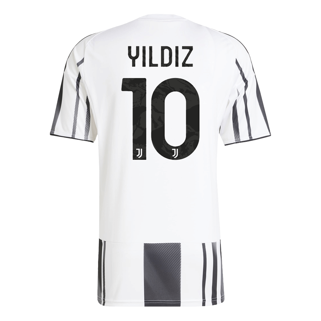 YILDIZ #10 Juventus Hjemme Svart og Hvit Herrer Fan-drakt 2025/26