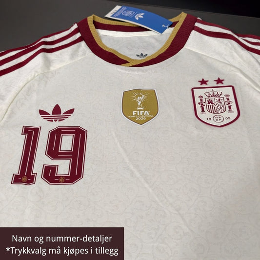 Spania Borte Herrer Matchdrakt – VM 2026- Vinnertrøye