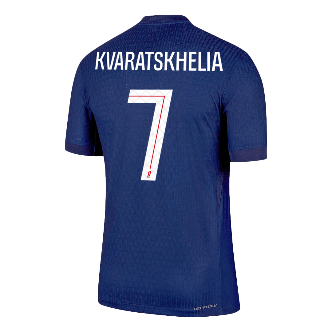 KVARATSKHELIA #7 PSG Hjemme Herrer Matchdrakt 2025/26