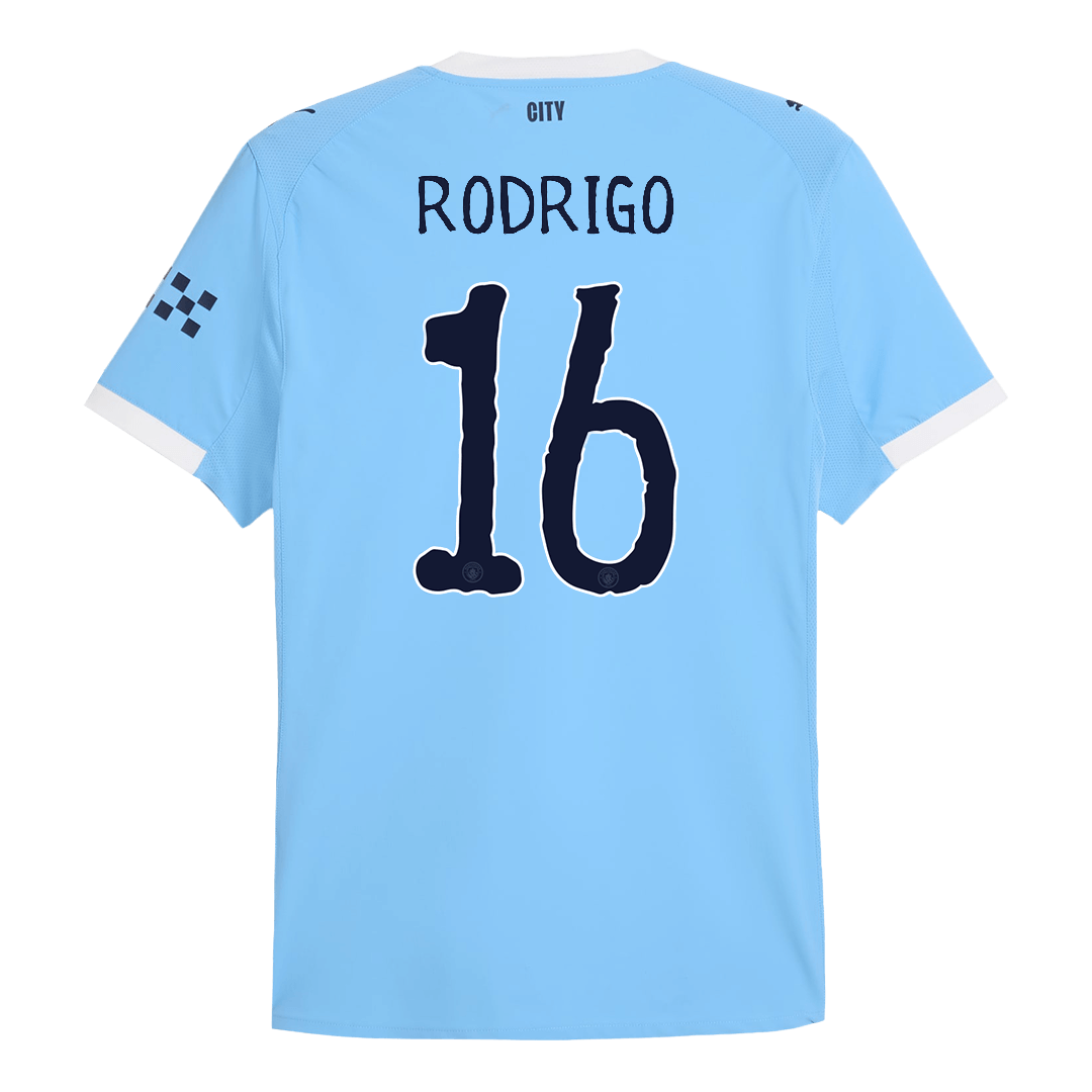 RODRIGO #16 Manchester City Hjemme Herrer Matchdrakt 2025/26 – Klubb-VM