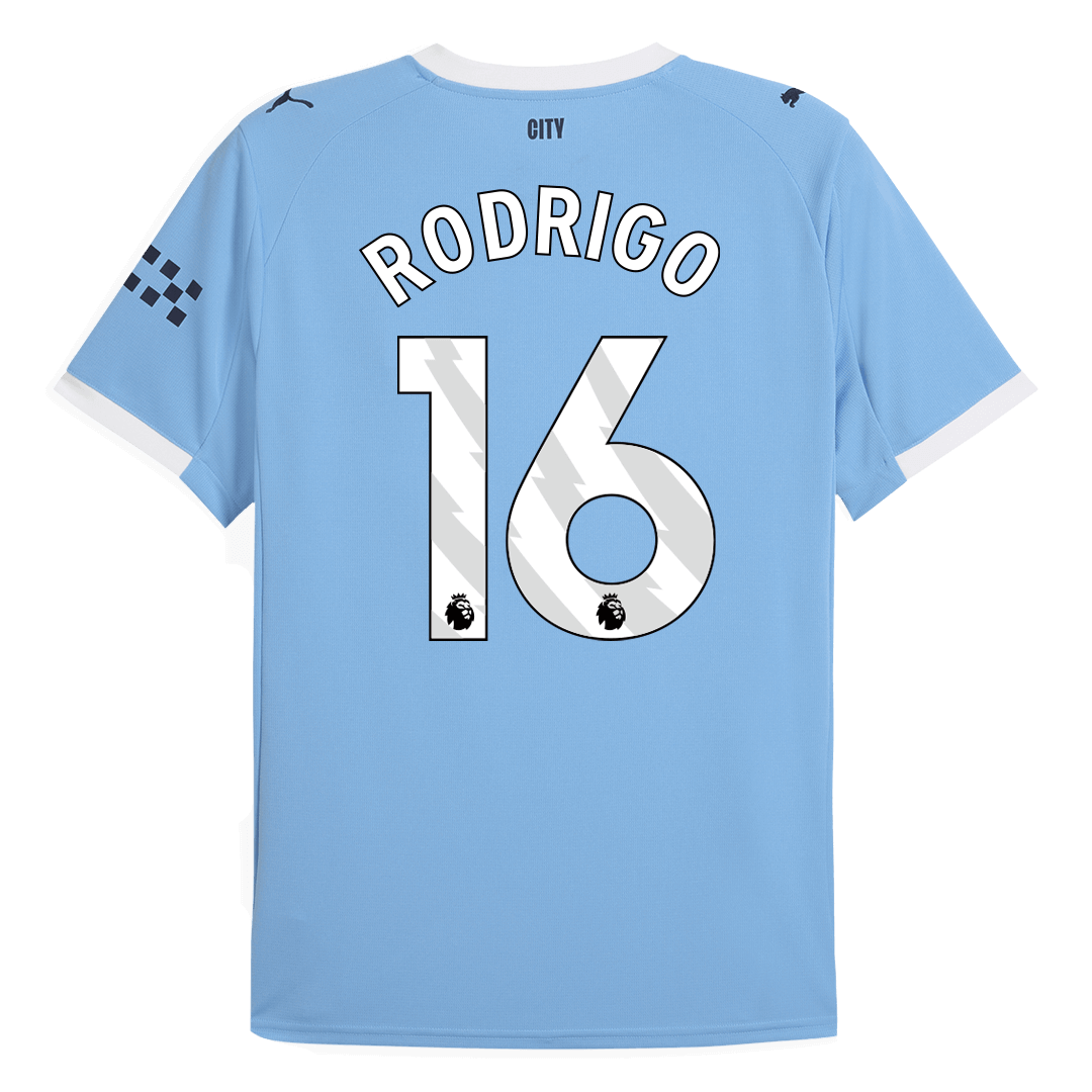 RODRIGO #16 Manchester City Hjemme Herrer Fan-drakt 2025/26