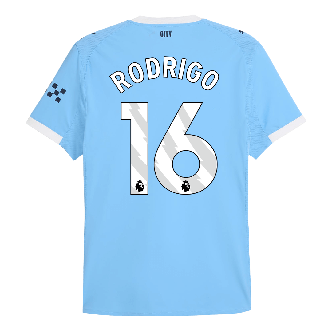 RODRIGO #16 Manchester City Hjemme Herrer Matchdrakt 2025/26