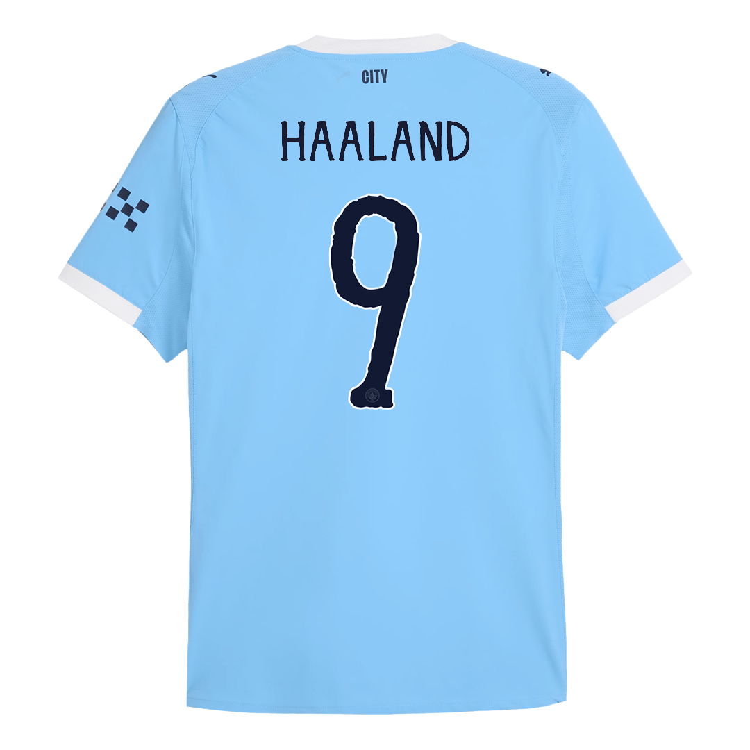 HAALAND #9 Manchester City Hjemme Herrer Matchdrakt 2025/26 – Klubb-VM