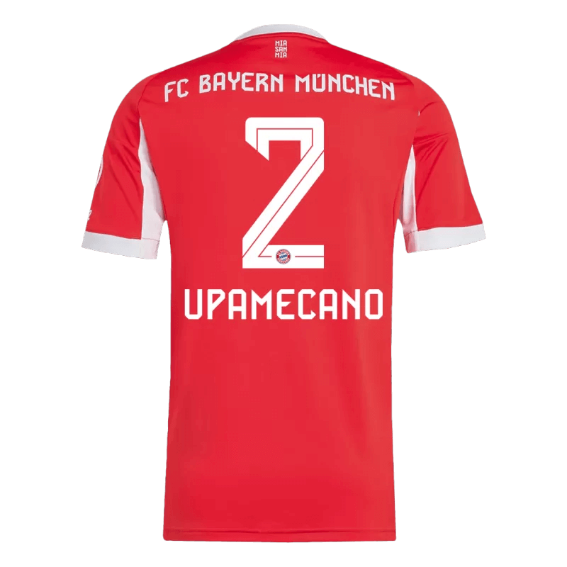 UPAMECANO #2 Bayern Munich Hjemme Herrer Fan-drakt 2025/26