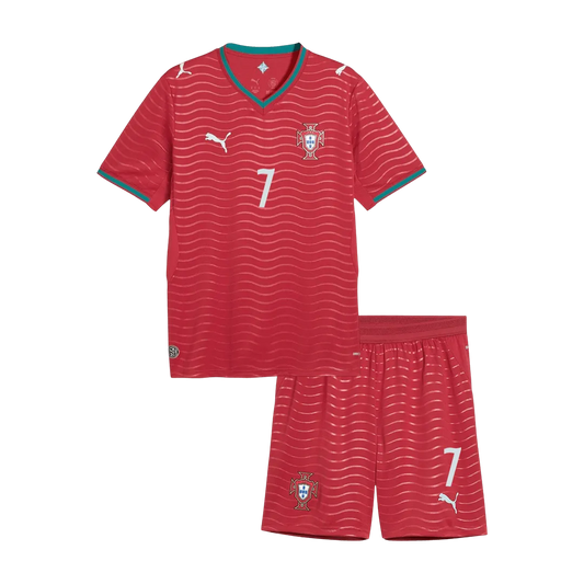 Portugal Hjemme Barn Draktsett RONALDO #7 – VM 2026