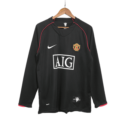 Manchester United 2007/08 Borte Retro drakt Langermet