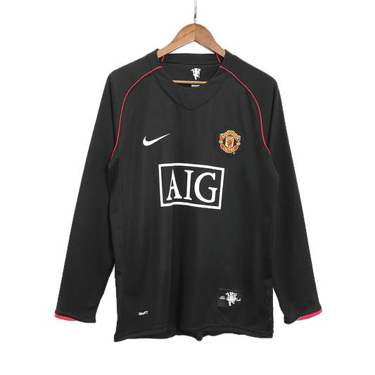Manchester United 2007/08 Borte Retro drakt Langermet