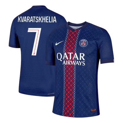 KVARATSKHELIA #7 PSG Hjemme Herrer Matchdrakt 2025/26