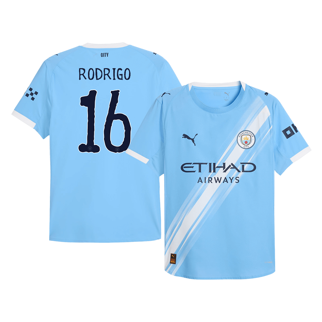 RODRIGO #16 Manchester City Hjemme Herrer Matchdrakt 2025/26 – Klubb-VM