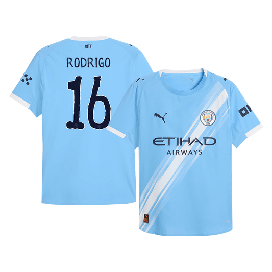 RODRIGO #16 Manchester City Hjemme Herrer Matchdrakt 2025/26 – Klubb-VM