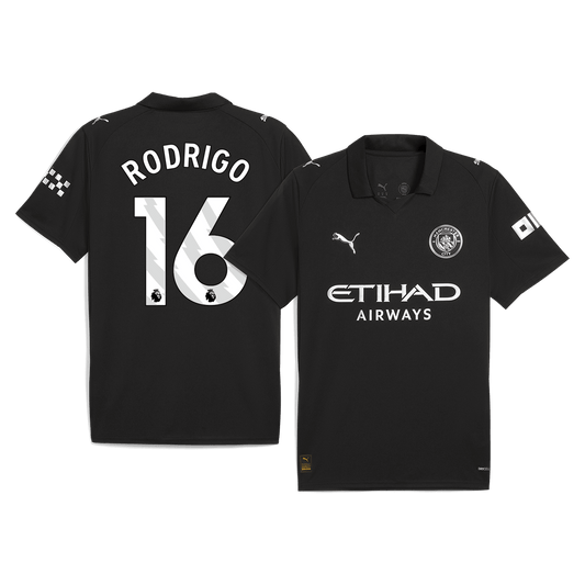 RODRIGO #16 Manchester City Borte Herrer Fan-drakt 2025/26