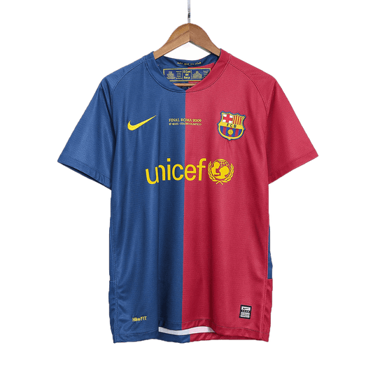 Barcelona MESSI #10 Barcelona 2008/09 Hjemme Retro drakt – UCL