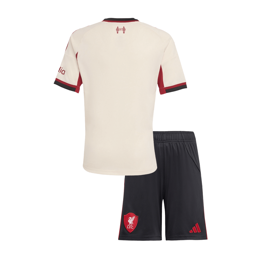 Liverpool Borte Barn Drakt + Shorts 2025/26