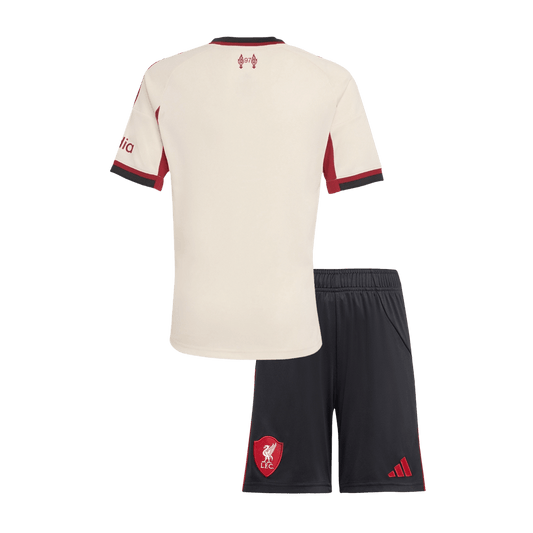 Liverpool Borte Barn Drakt + Shorts 2025/26