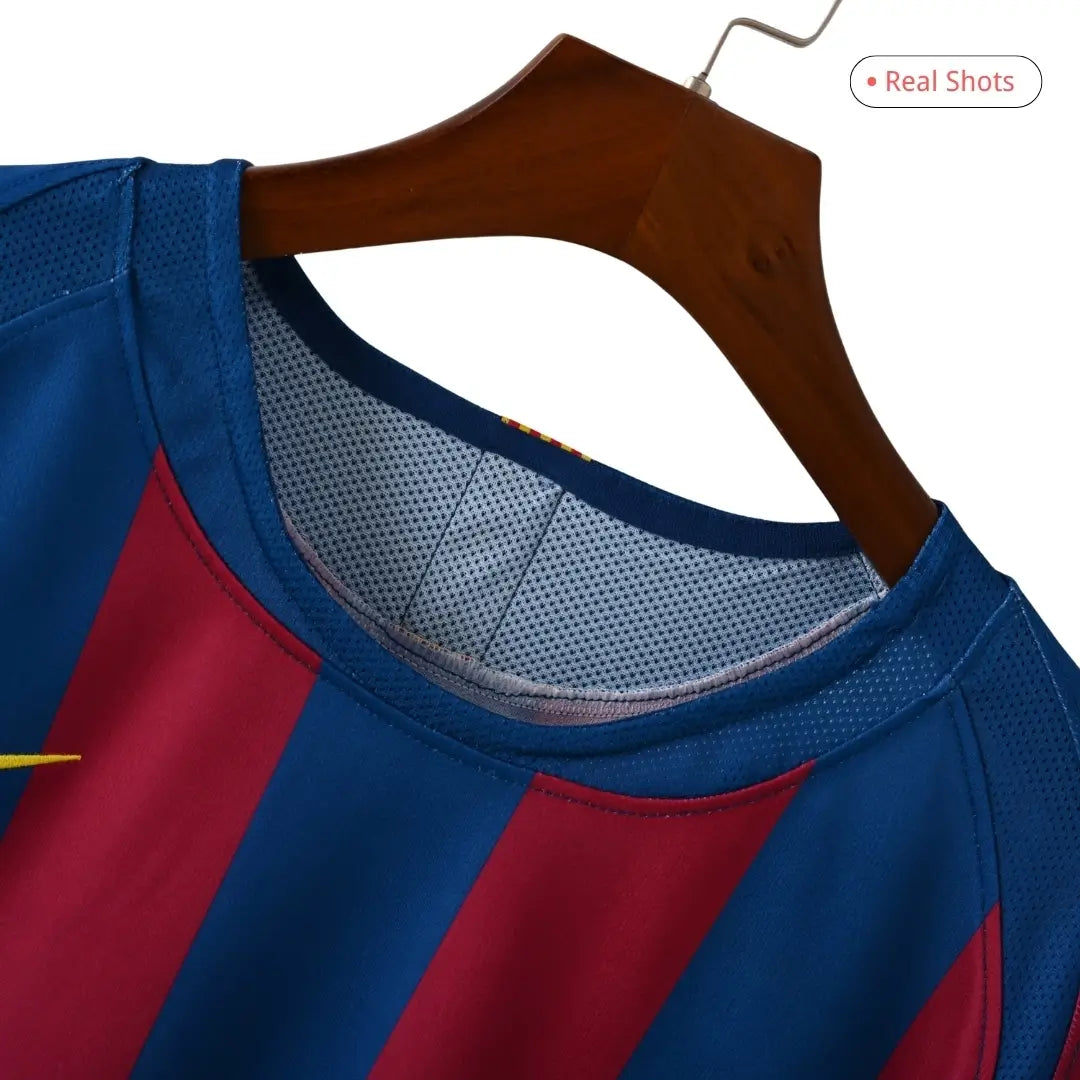 Barcelona Ronaldinho #10 Barcelona 2005/06 Hjemme Retro drakt – UCL-finale