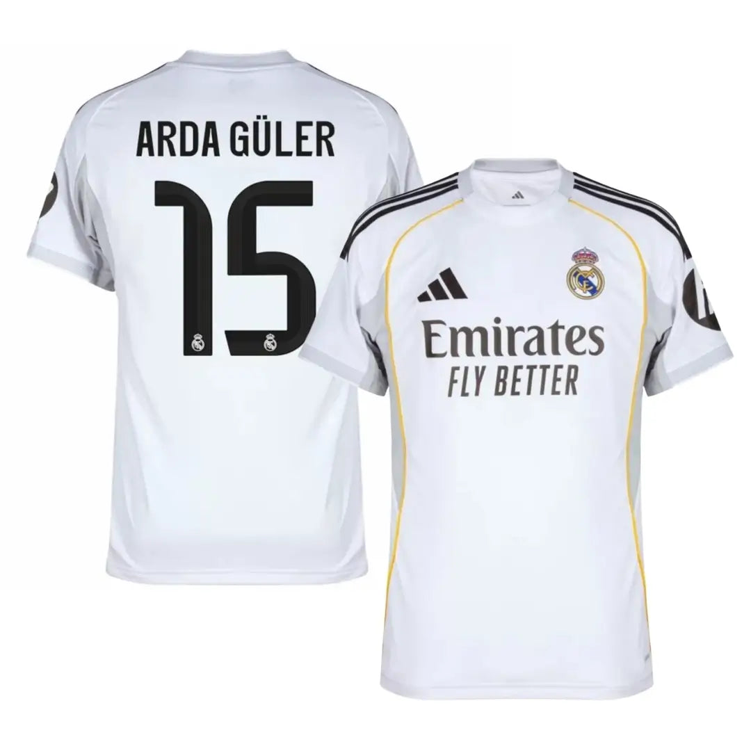 ARDA GÜLER #15 Real Madrid Hjemme Herrer Fan-drakt 2025/26