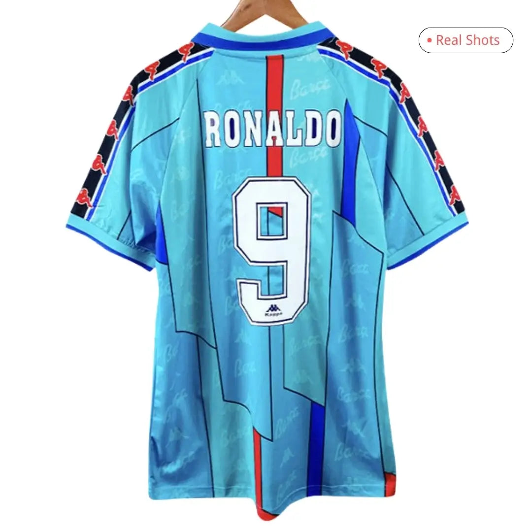 RONALDO #9 Barcelona 1996/97 Borte Retro drakt