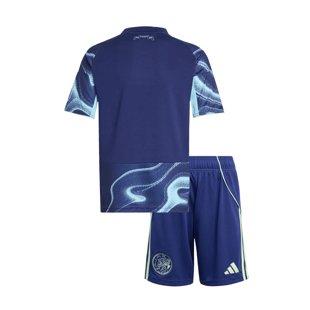 Ajax Borte Barn Drakt + Shorts 2025/26