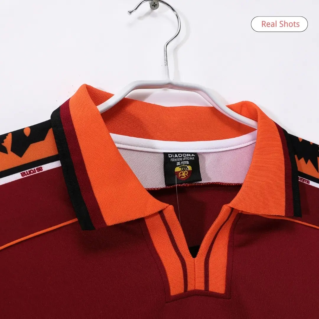 Roma 1998/99 Hjemme Retro drakt Langermet