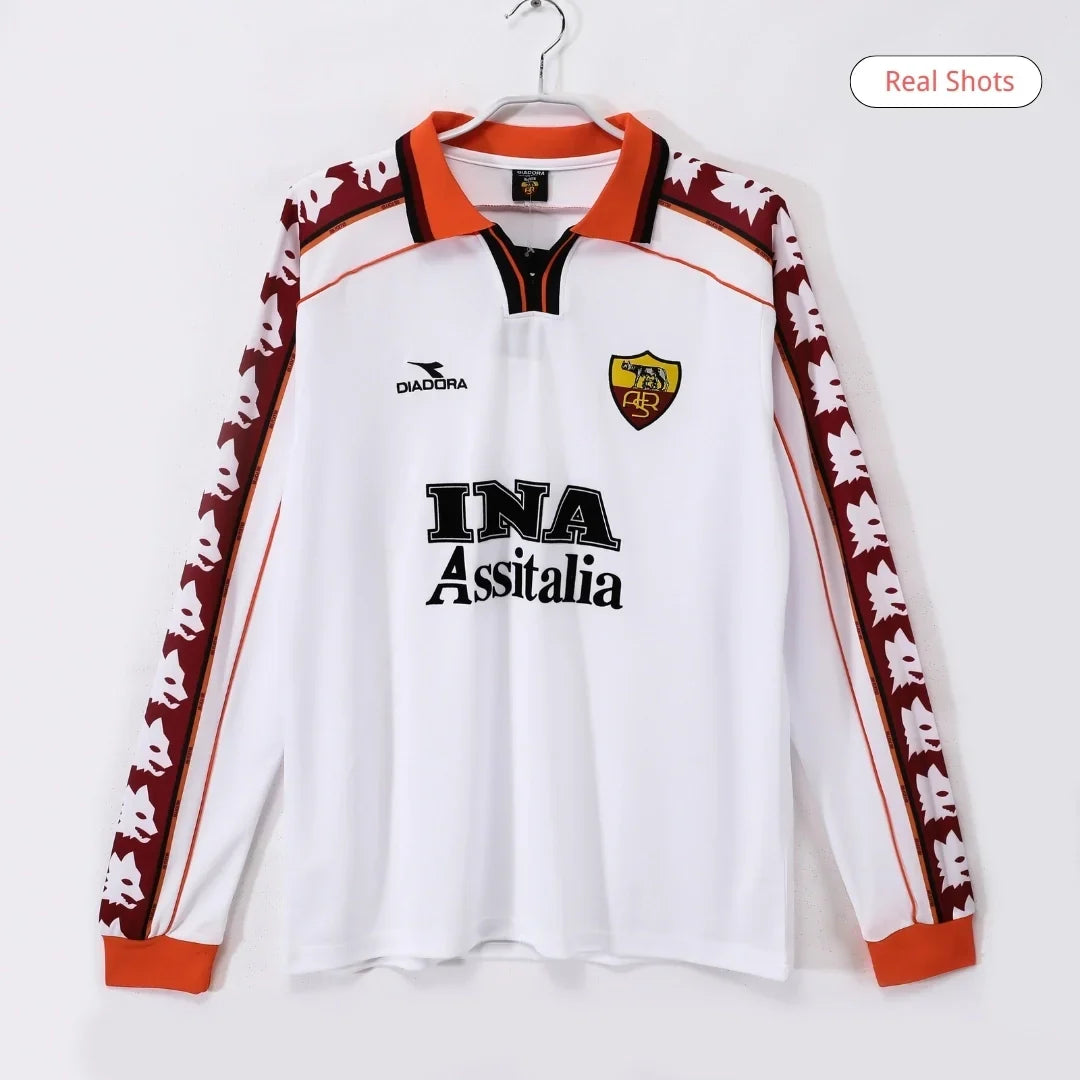Roma 1998/99 Borte Retro drakt Langermet