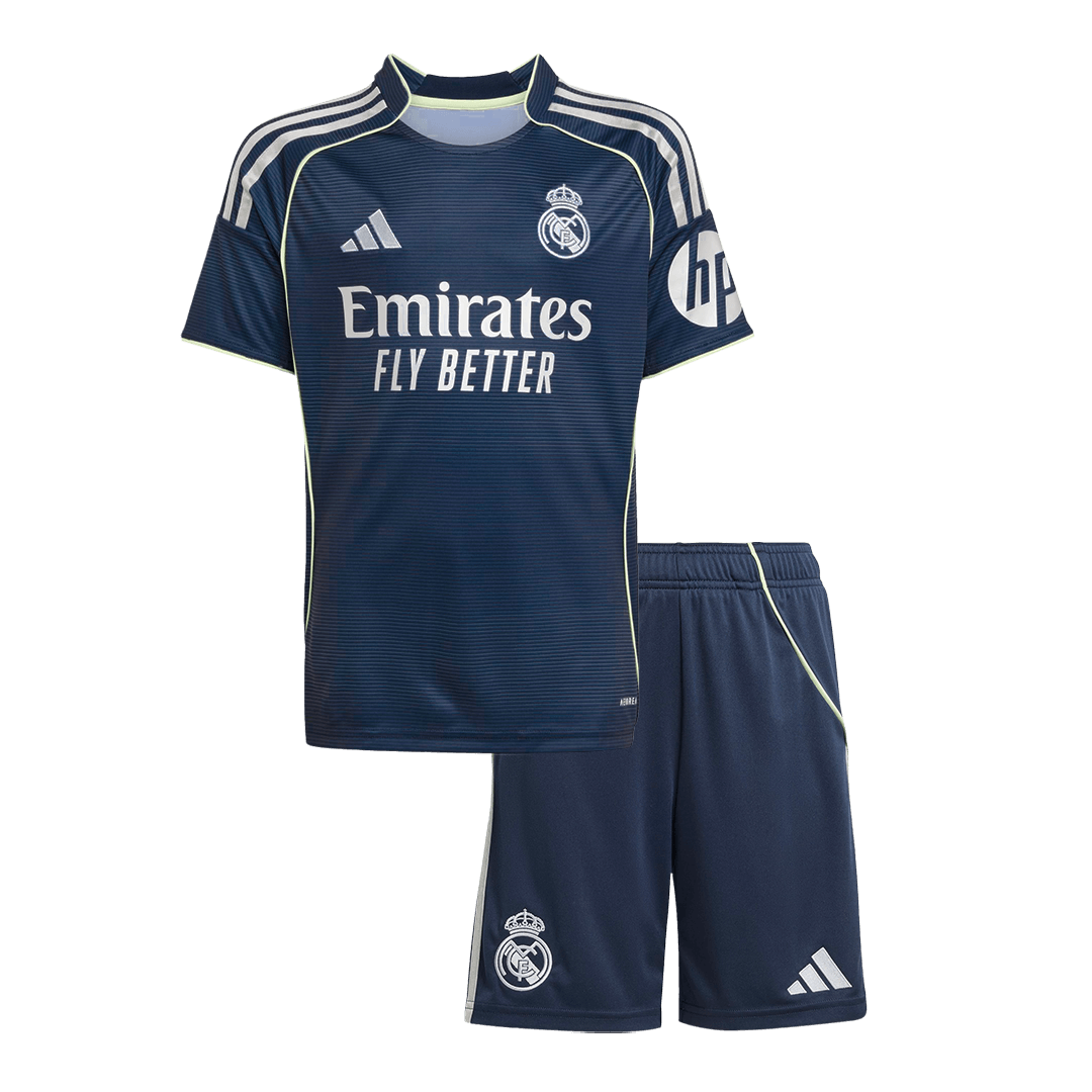Real Madrid Borte Barn Drakt + Shorts 2025/26