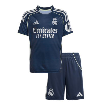 Real Madrid Borte Barn Drakt + Shorts 2025/26