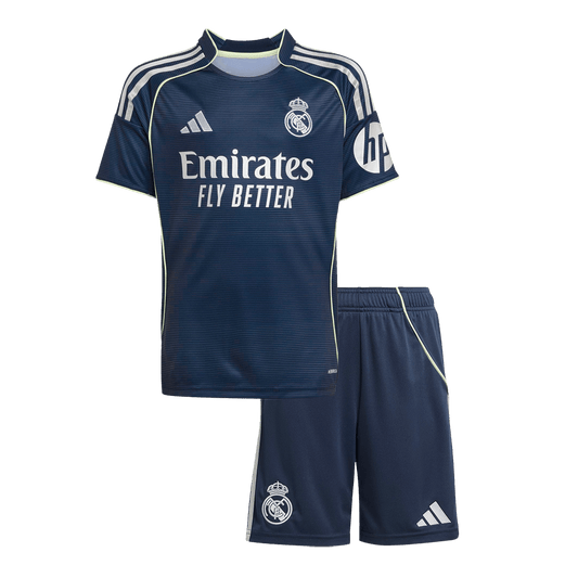 Real Madrid Borte Barn Drakt + Shorts 2025/26