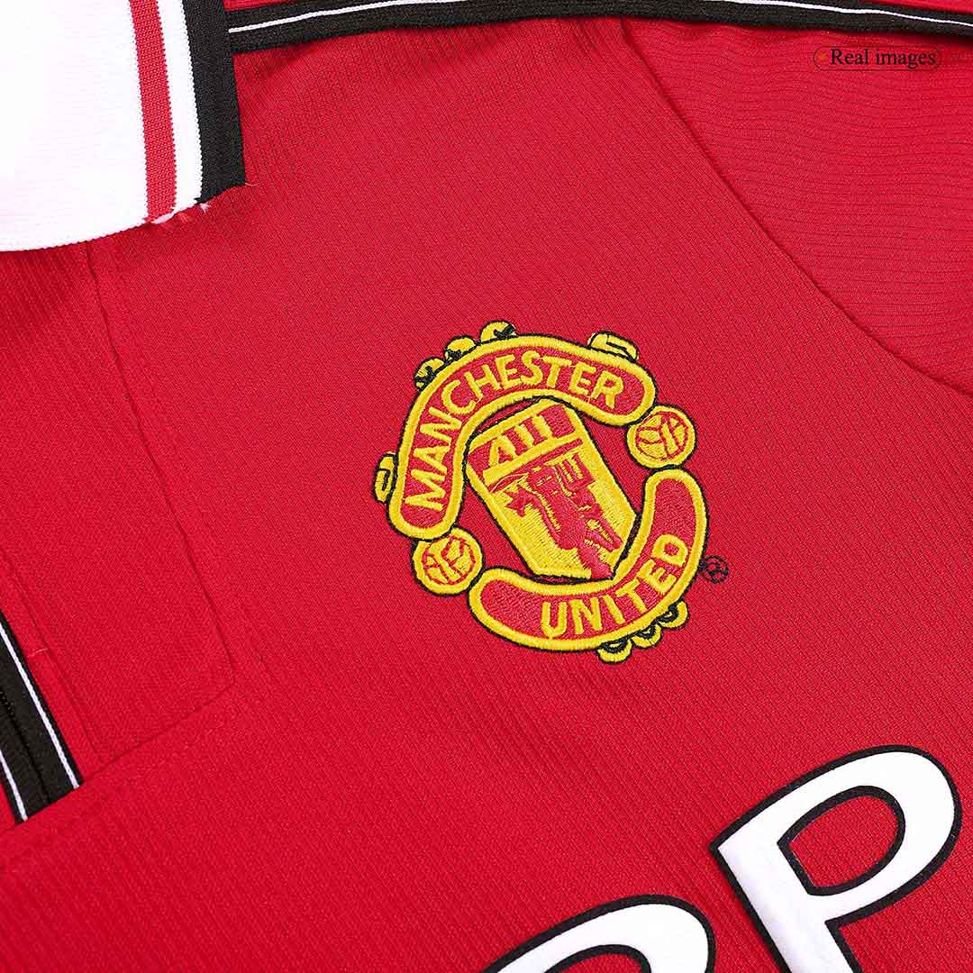 Manchester United 1998/99 Hjemme Retro drakt Langermet