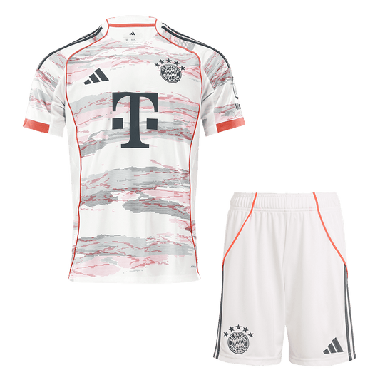 Bayern Munich Borte Hvit Herrer Drakt + Shorts 2025/26