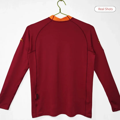 Roma 2000/01 Hjemme Retro drakt Langermet