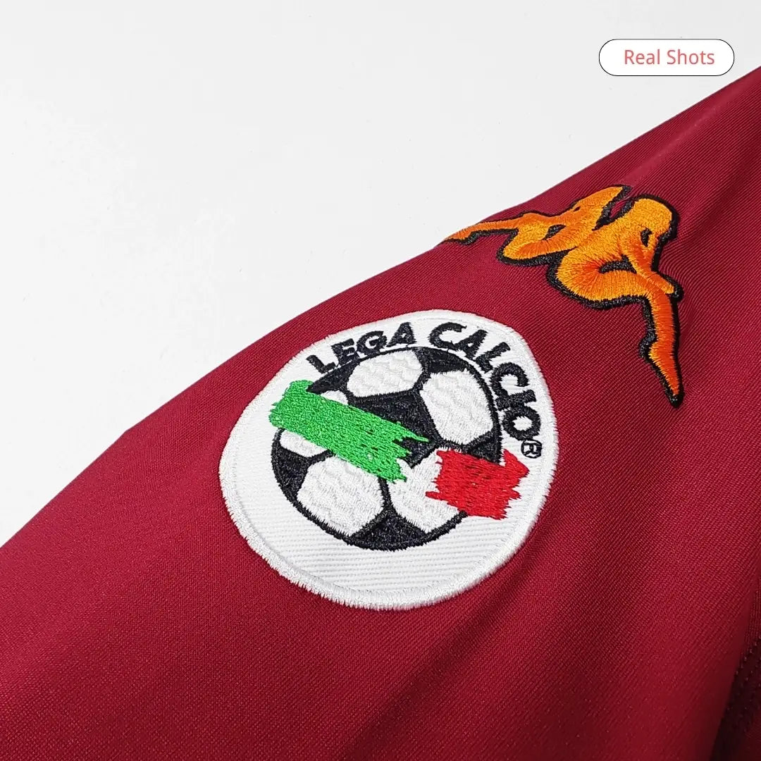 Roma 2000/01 Hjemme Retro drakt Langermet