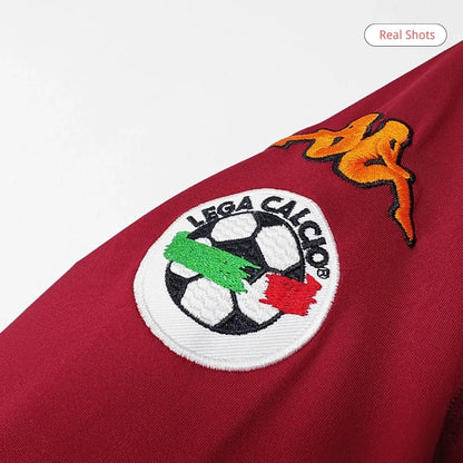 Roma 2000/01 Hjemme Retro drakt Langermet