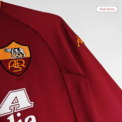 Roma 2000/01 Hjemme Retro drakt Langermet